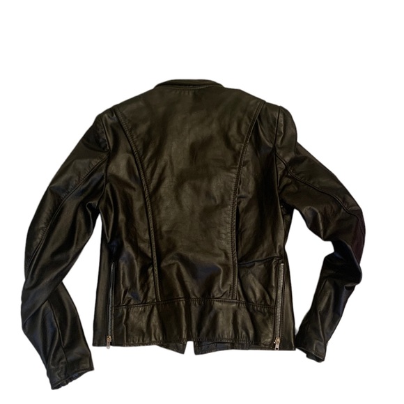 Vintage Brooks Real Leather Biker Jacket Made in USA Sz S (34) - Picture 8 of 12